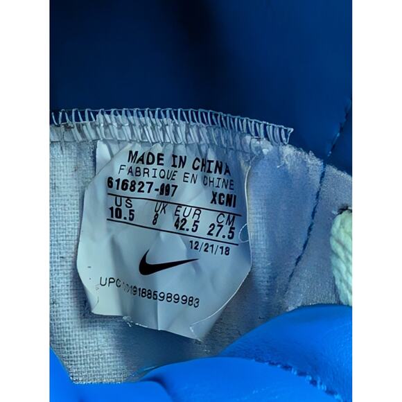 NIKE Vintage Blazer High Top Sneakers Navy Yellow Men's 10.5 Classic Retro - Picture 11 of 11